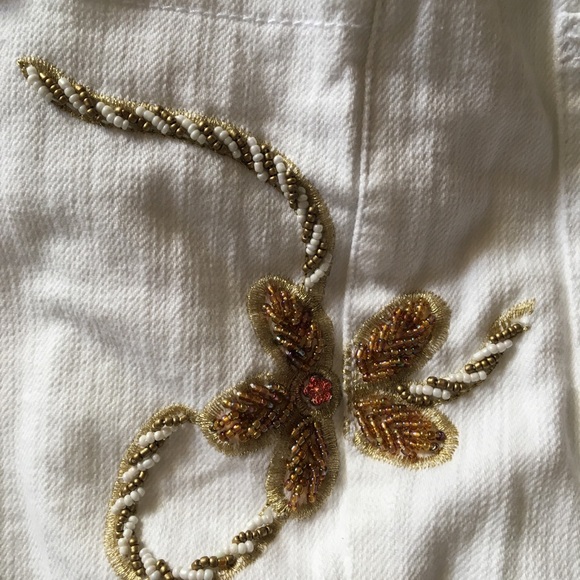 Boston Proper Beaded and Embroidered Jean - Picture 3 of 6